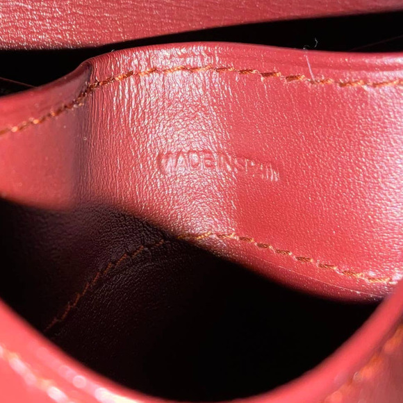 Cartier Burgundy Wine Leather Logo-embossed Coin Purse Mini Wallet - Picture 9 of 13